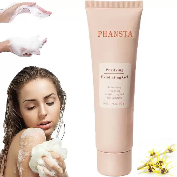 PHANSTA - Körper- und Gesicht Peeling-Gel – Tiefe Reinigung und Feuchtigkeitspflege 50ml