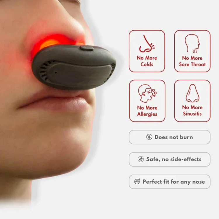 InfraNose Comfort™ - Infrarot-Lichttherapie bei Allergien und verstopfter Nase